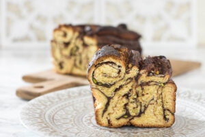 Chocolate pistachio babka