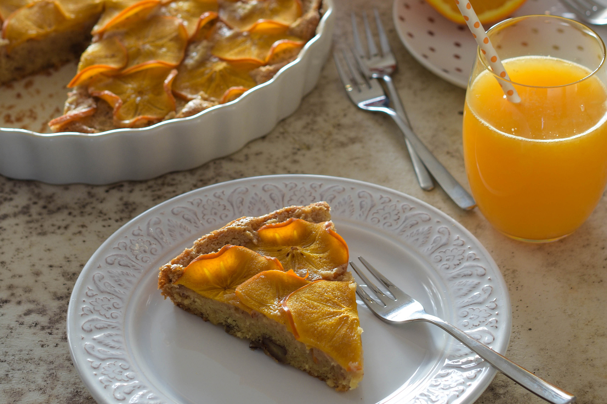 Sharon-Pekanuss-Kuchen - Ein besonderes Obstkuchenrezept im Winter ...