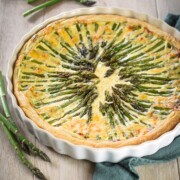 Mini-Spargel-Quiche mit Basilikumpesto