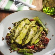 Hähnchenbrust mit Bärlauchkruste