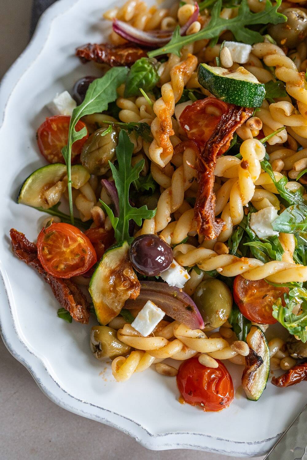Nudelsalatrezept mit Grillgemüse