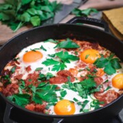 Shakshuka, an oriental tomato dish