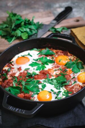 Shakshuka, an oriental tomato dish
