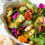 Hähnchen Salat mit Grillgemüse