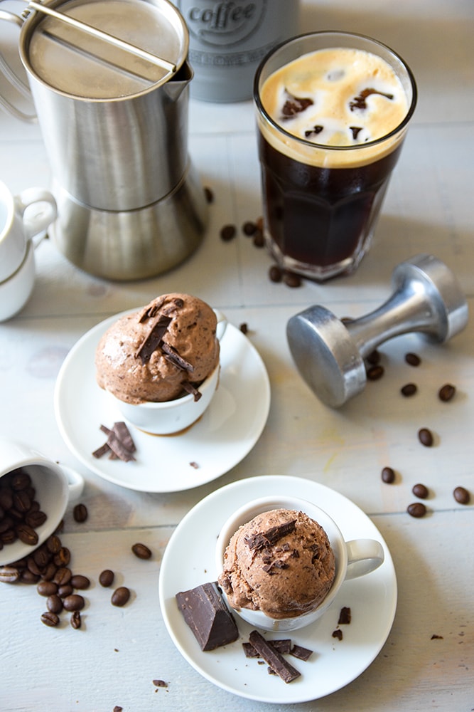Kaffee-Schokoladen-Eis