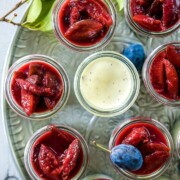 Autumnal panna cotta with poppy seeds