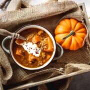 Kürbis-Süßkartoffel-Linsen-Curry