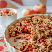 Apfel Pflaumen Crumble