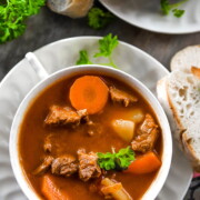 Savory goulash soup