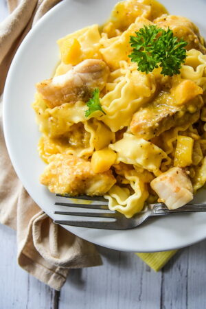 Karibischer Fisch mit Mango & Maracuja