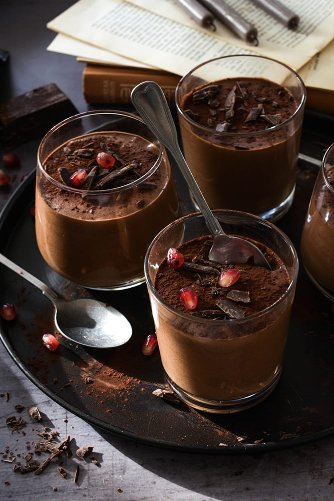 Mousse au Chocolat - Luftig cremiges Schokoladendessert