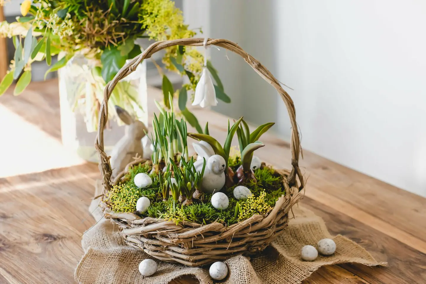 DIY - Blühender Osterkorb (Osternest)