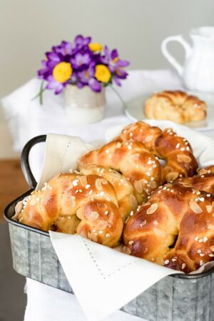 Hefekränze für einen leckeren Osterbrunch
