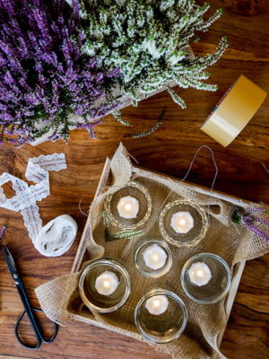 Windlicht für den Herbst