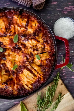 Maultaschenlasagne