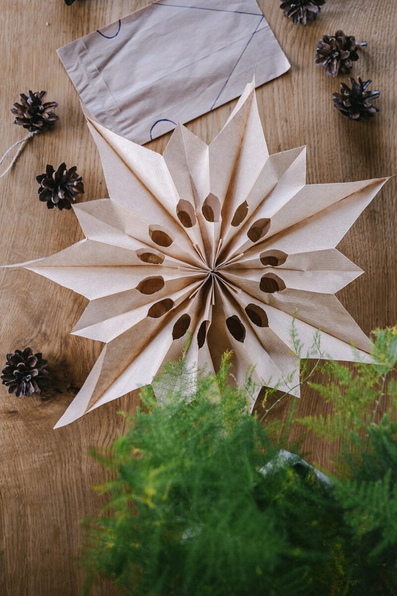 Butterbrottüten Weihnachtssterne: Ein Einfaches DIY Für Schöne ...