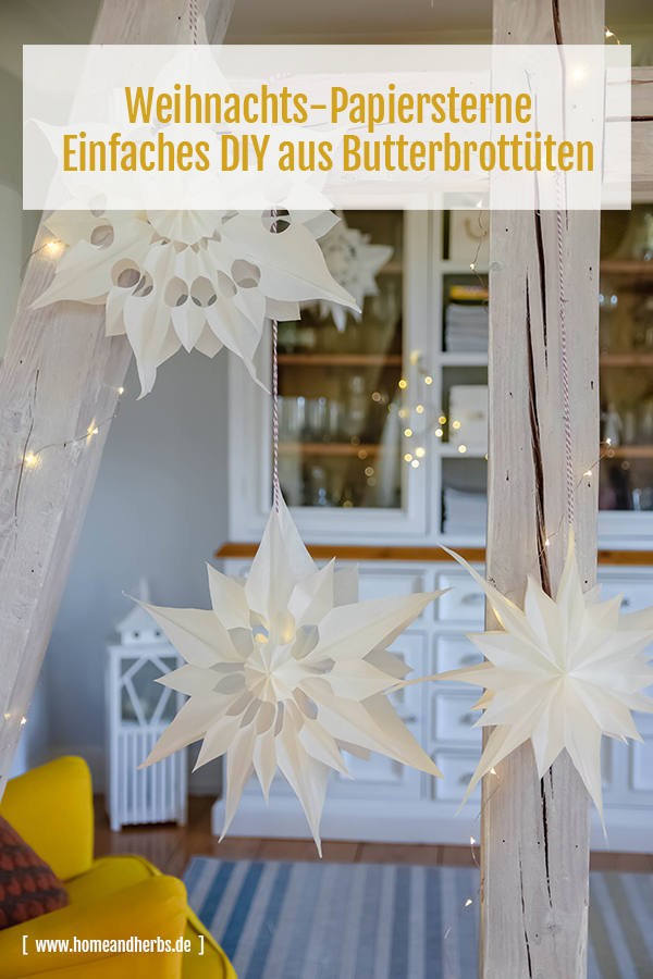 Weihnachtssterne Papiersterne DIY