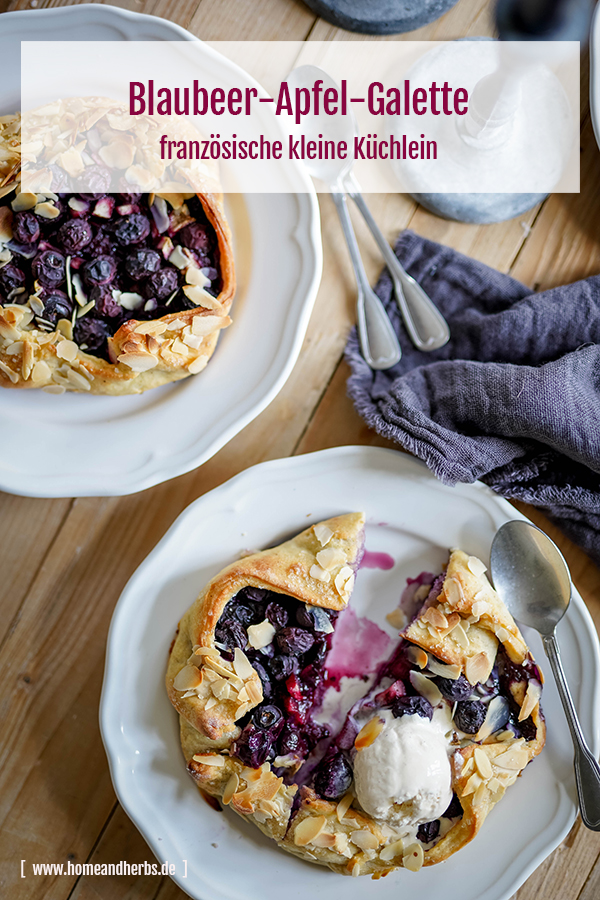 Blaubeer-Apfel-Galette