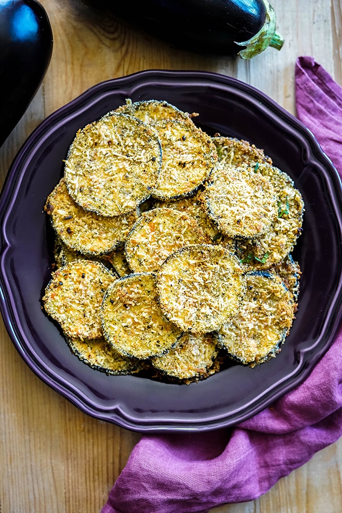 gebackene Auberginen mit Parmesankruste