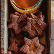 Schokospitzbuben mit Karamellfüllung