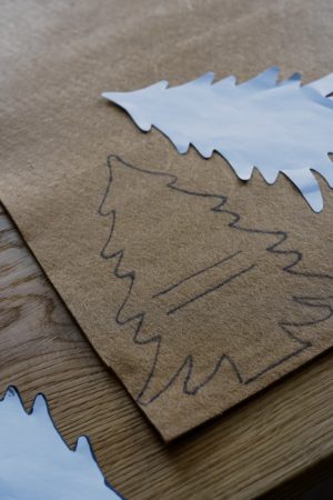 Bestecktaschen Vorlage ausschneiden