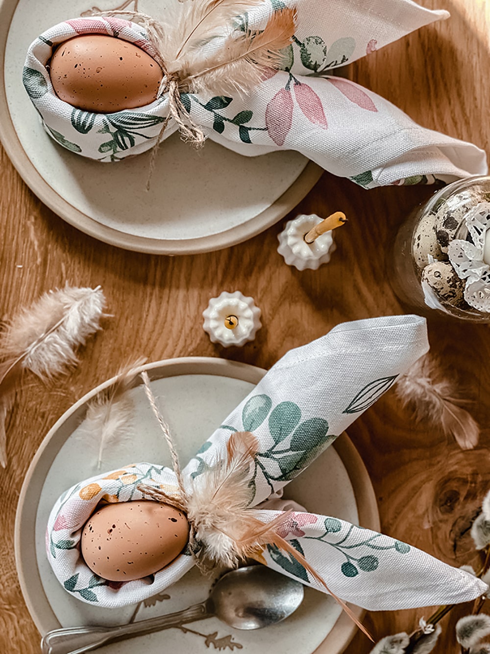 Osterhasen Servietten - Tischdeko