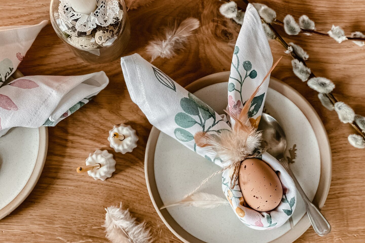 Tischdeko für Ostern