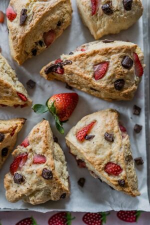 Scones mit Erdbeeren