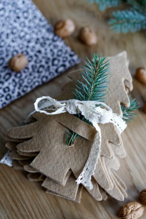 Geschenkidee Tannenbaum Bestecktaschen