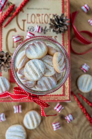 Schneeflocken Weihnachtsplätzchen