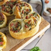 Blätterteig-Spinat-Schnecken