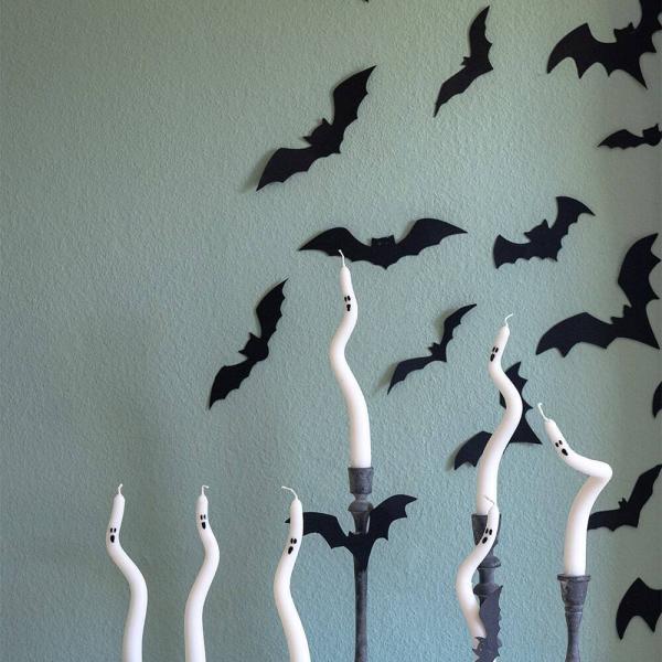 Halloween Kürbis Geister Deko Mit LED - Leuchtende Tischdekoration Für Halloween Party