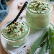 Cremiger Bärlauch Feta Dip