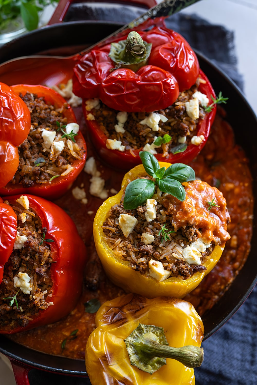 Gefüllte Paprika mit Hackfleisch - Home and Herbs