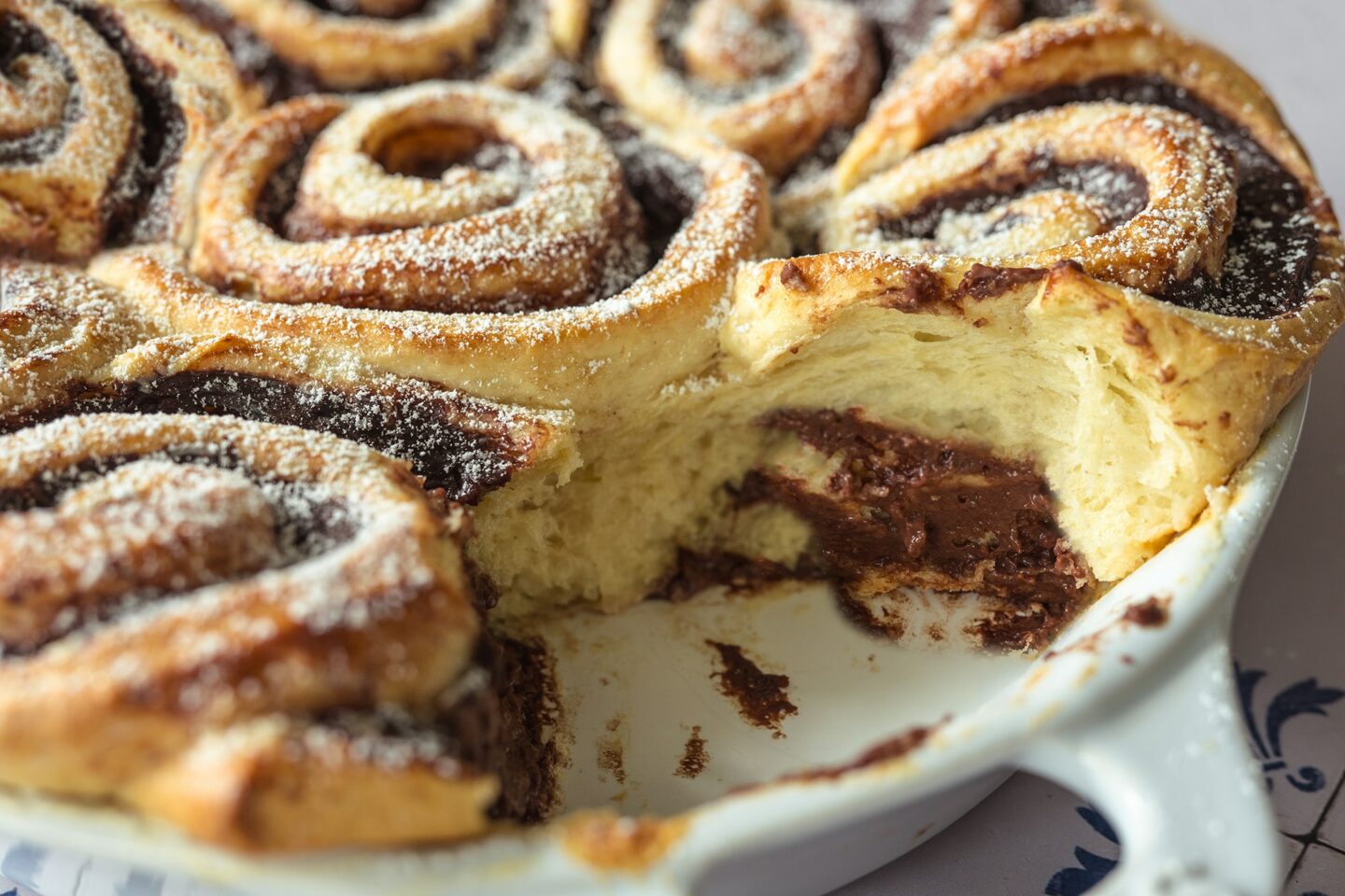 Schokopuddingschnecken