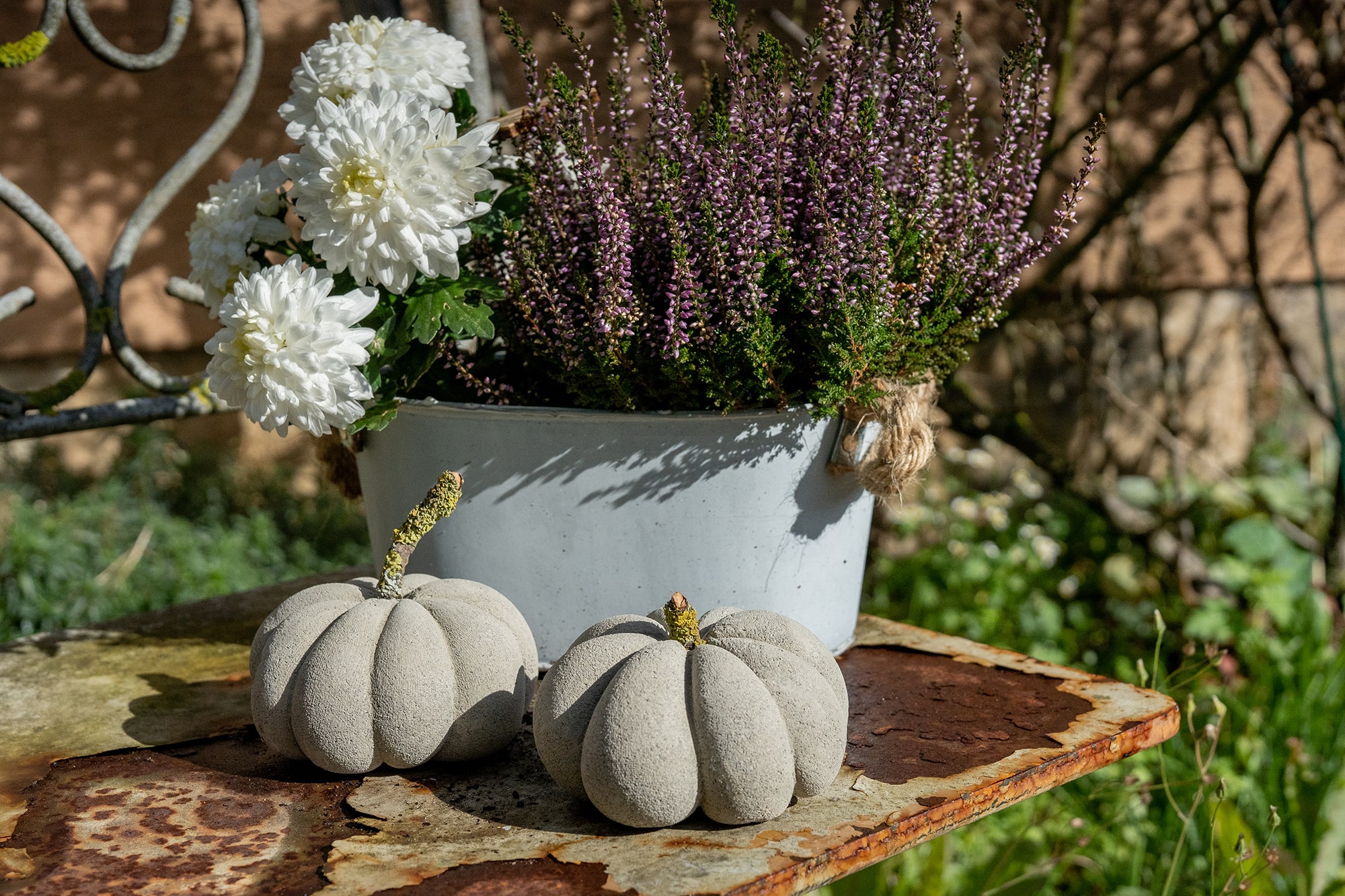 DIY Kürbis aus Beton