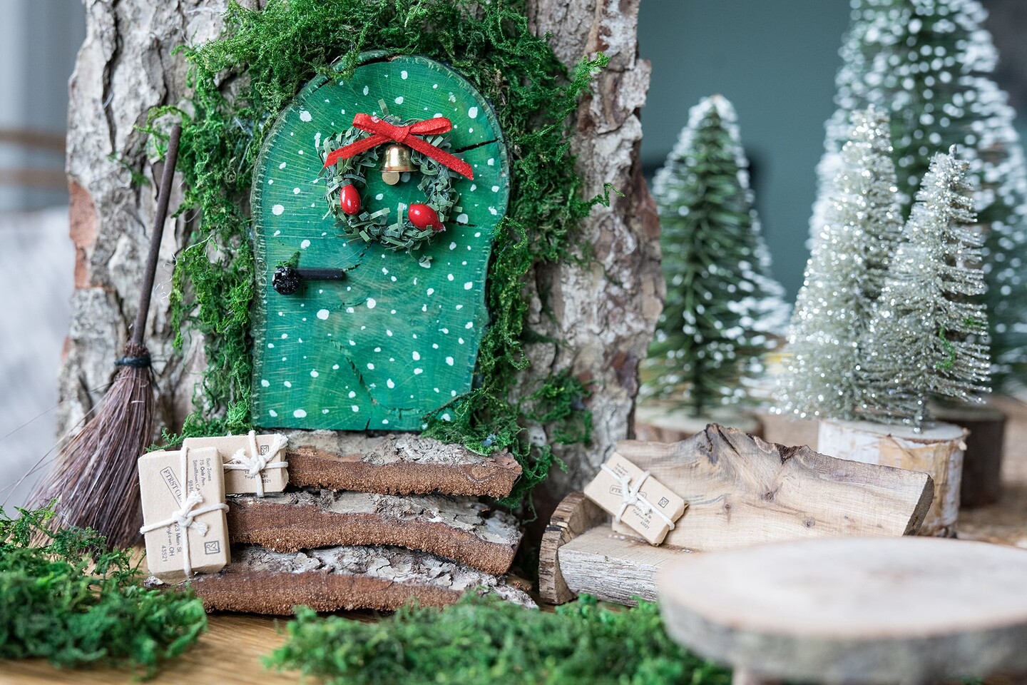 Wichteltüre für den Weihnachtwswichtel basteln