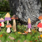 DIY Holzpilze für den Garten