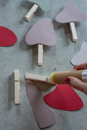 Pilzgirlande basteln